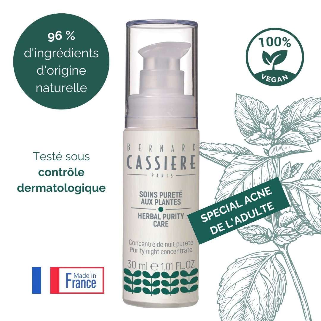 Sérum de Nuit Purifiant – Équilibre & Hydratation Naturelle